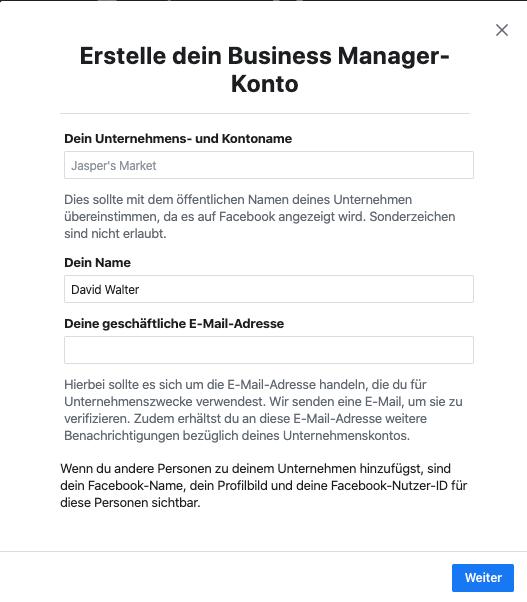 Facebook Business Manager 