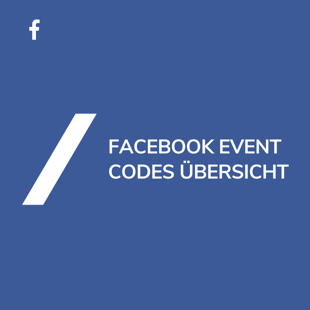 Facebook Pixel Event Codes