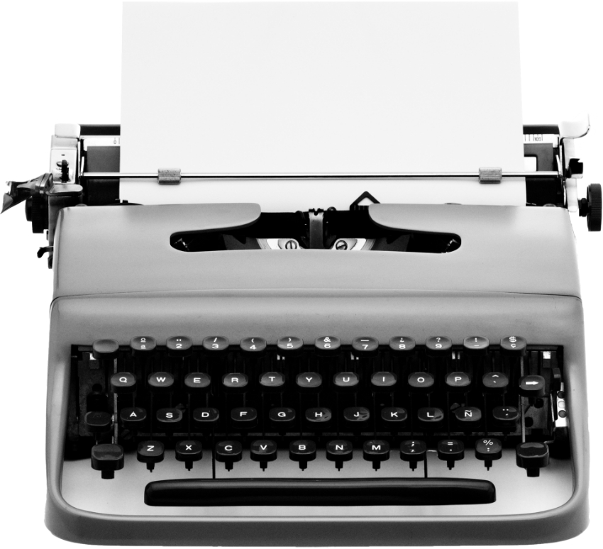 Schwarz Weiß Schreibmaschine