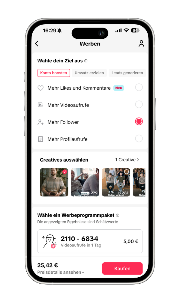 Tiktok Videos bewerben - mehr Follower generieren