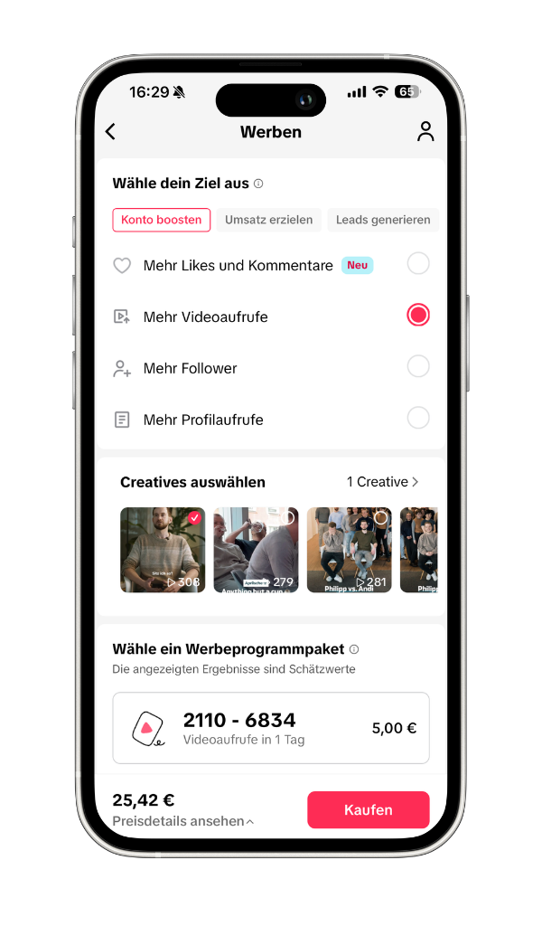 TiikTok Videos bewerben - mehr Video Aufrufe erzielen
