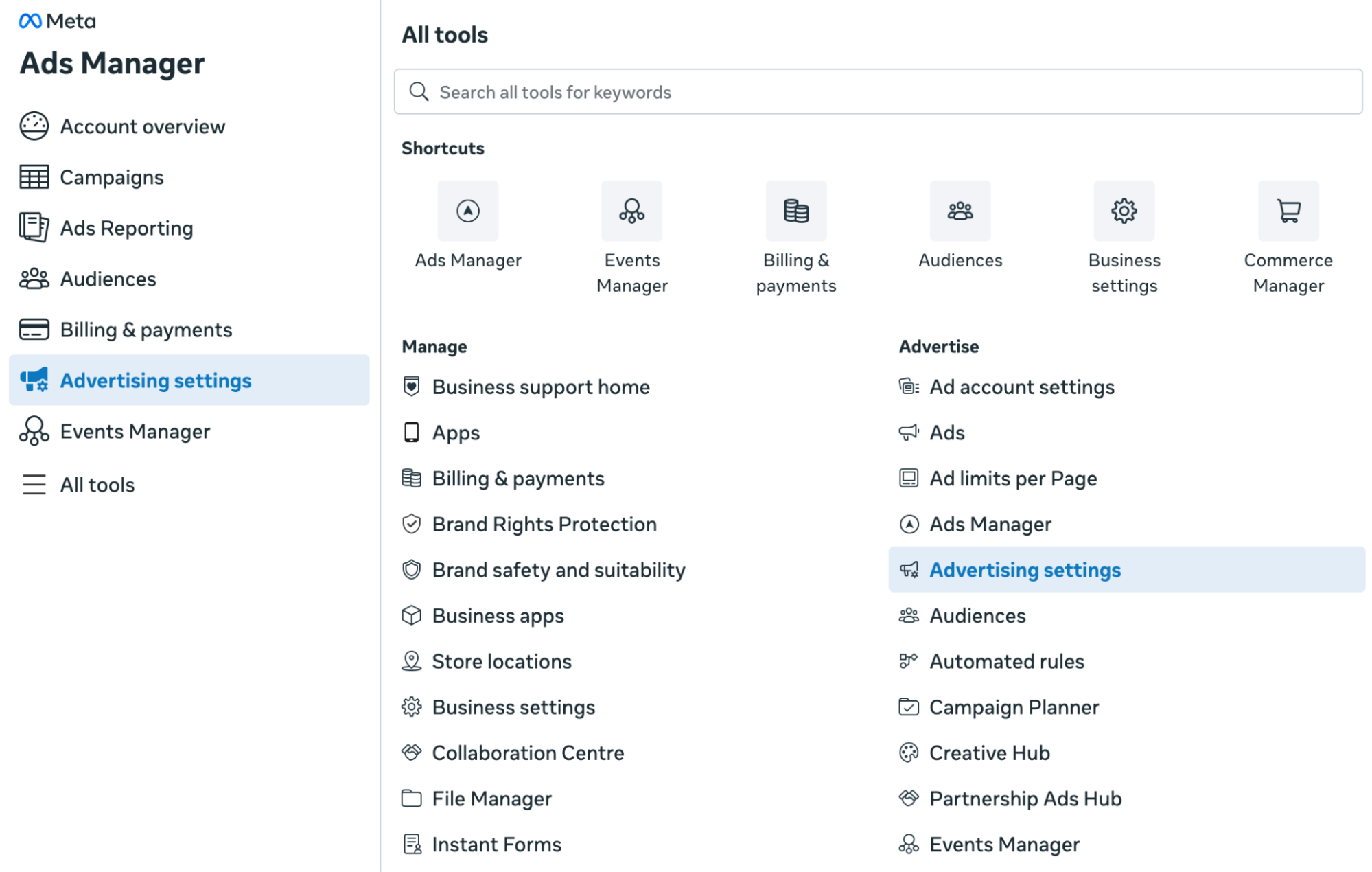 Meta Ads Manager